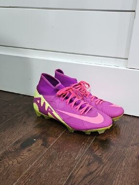 Nike Airzoom Mercurial Purple and Pink Soccer Cleats Sz 9wmns Mens 7.5